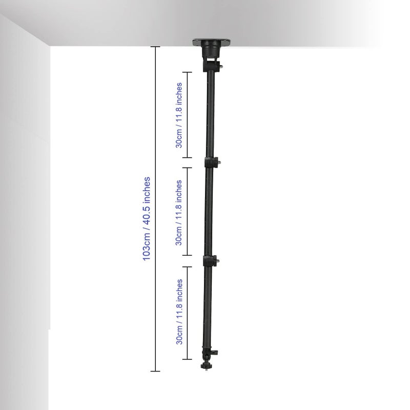 AceTaken Video Light Wall Mount Holder Stand Compatible with All Ring Lights,RGB Lights and Photography Lamps - Image 5